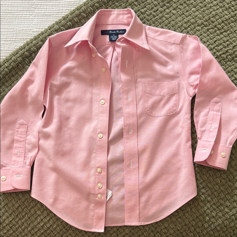 Brooks Brothers Kids Pink Button Down Shirt